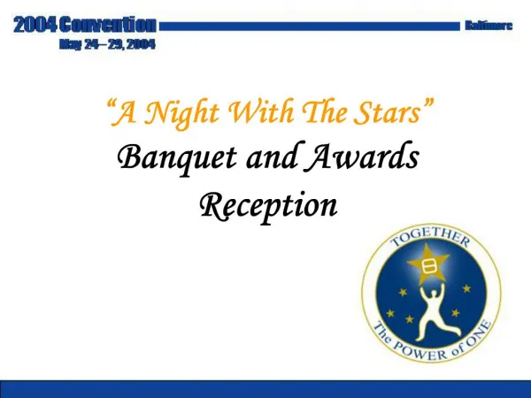 A Night With The Stars Banquet and Awards Reception