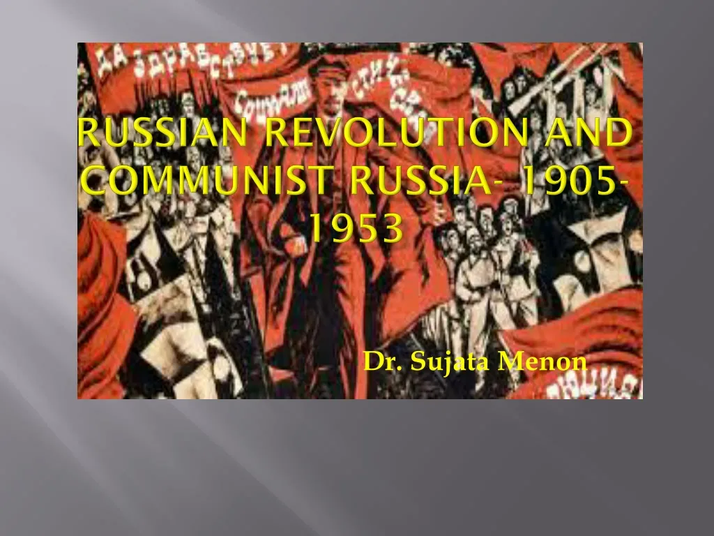 russian revolution and communist russia 1905 1953