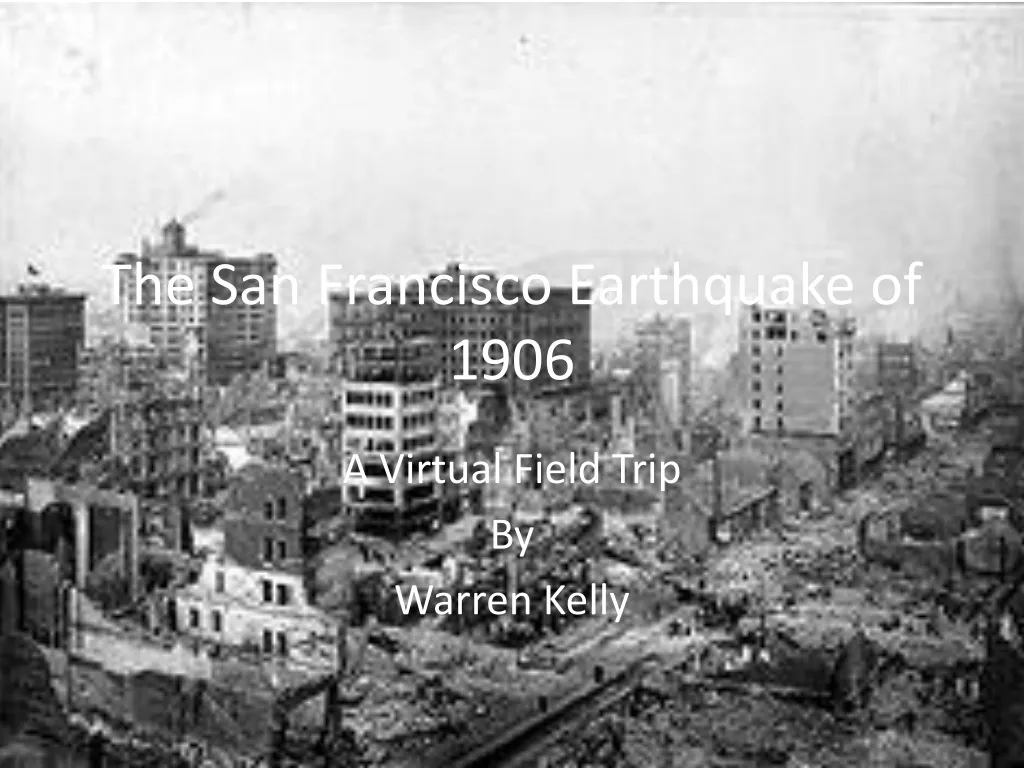 the san francisco earthquake of 1906