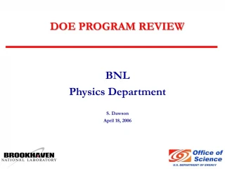 DOE PROGRAM REVIEW - slide 1