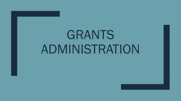 Grants Administration