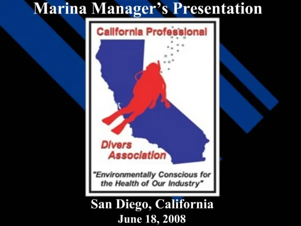 Marina Manager s Presentation