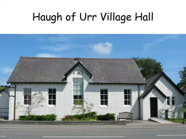 Haugh of Urr Village Hall