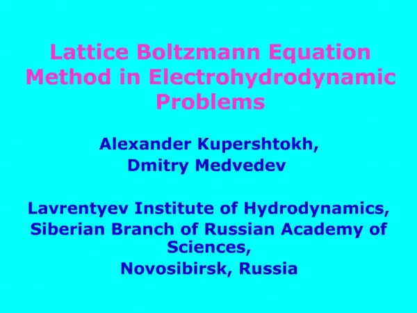 Lattice Boltzmann Equation Method in Electrohydrodynamic Problems