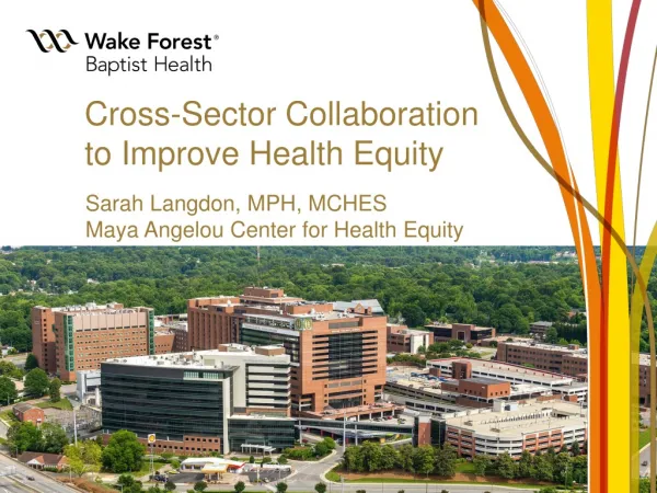 Cross-Sector Collaboration to Improve Health Equity
