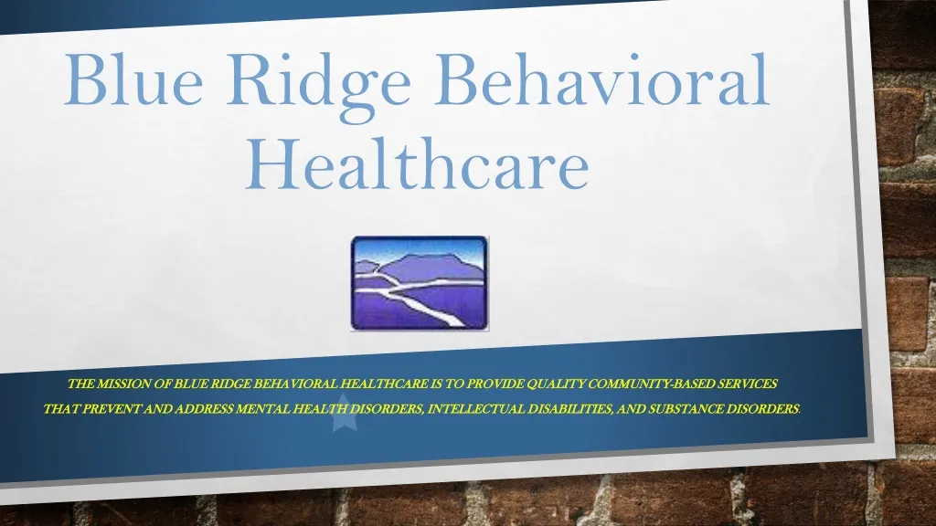 blue ridge behavioral healthcare