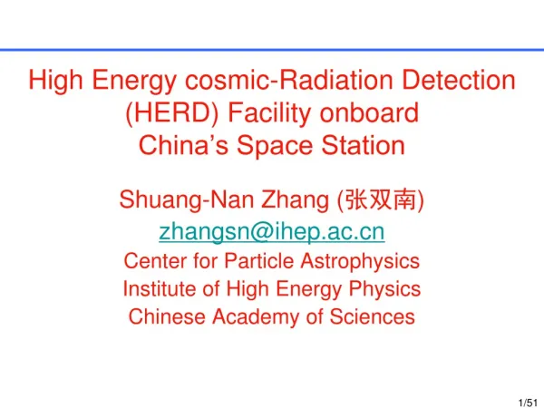 High Energy cosmic-Radiation Detection (HERD) Facility onboard China’s Space Station