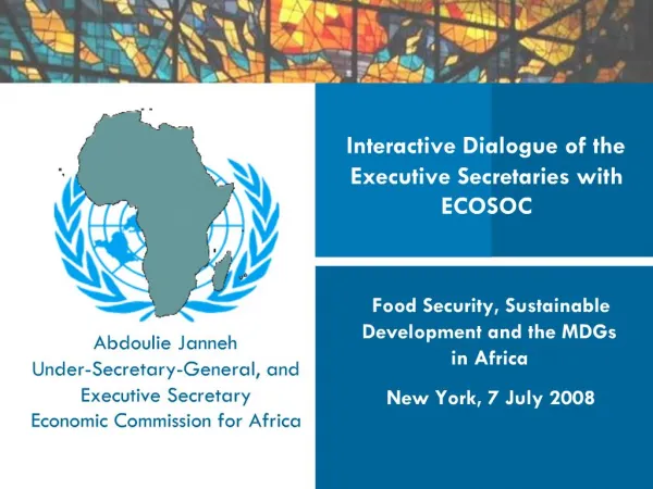 Interactive Dialogue of the Executive Secretaries with ECOSOC