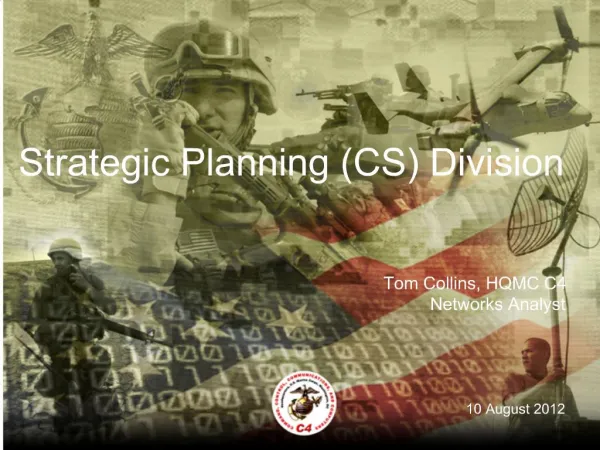 Strategic Planning CS Division