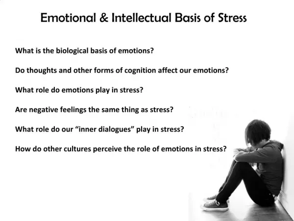 Emotional Intellectual Basis of Stress
