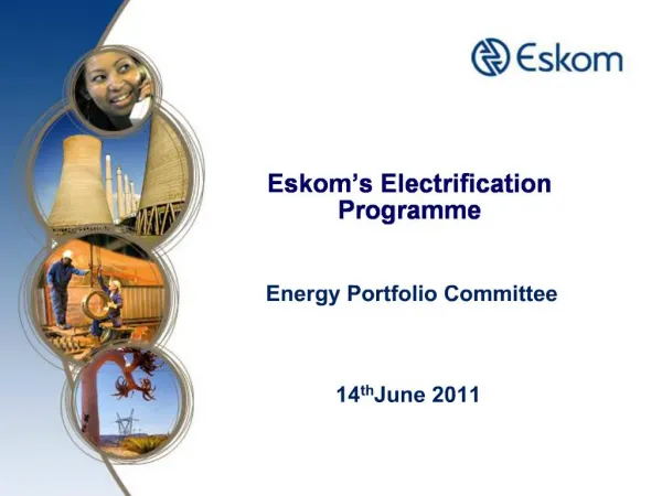 Eskom s Electrification Programme