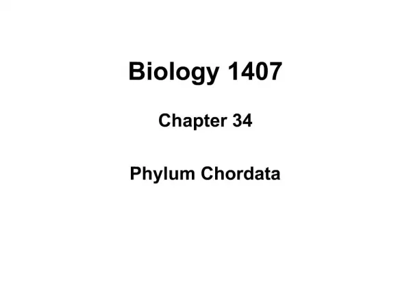 Biology 1407