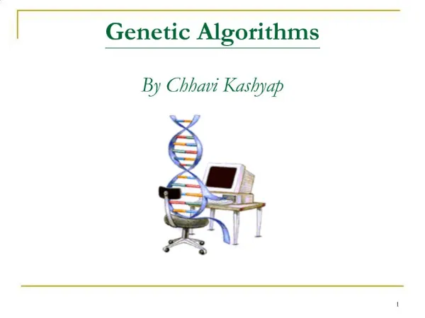 Genetic Algorithms By Chhavi Kashyap