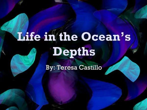 Life in the Ocean s Depths