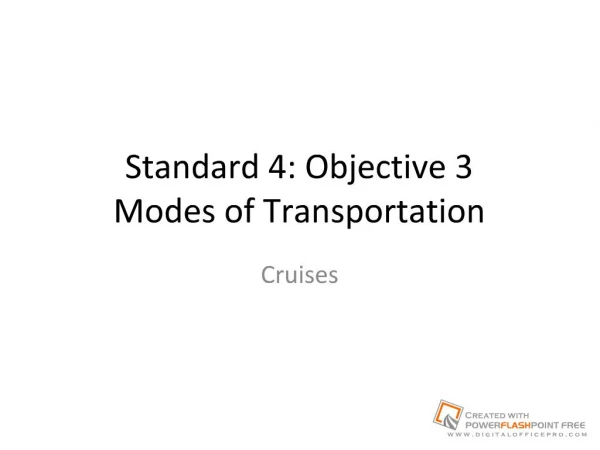 Standard 4: Objective 3