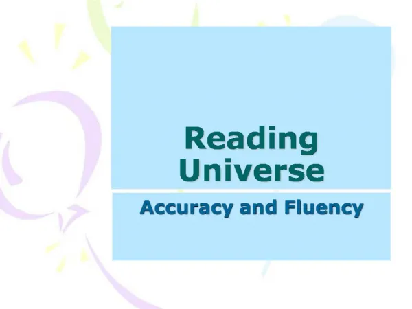 Reading Universe