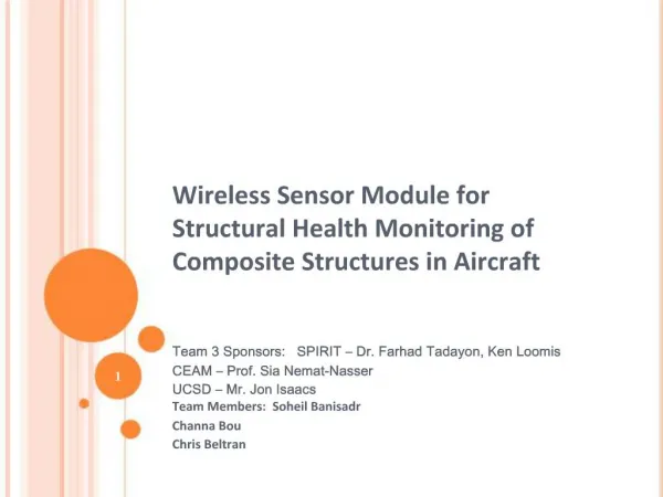 Wireless Sensor Module for Structural Health Monitoring of Composite Structures in Aircraft