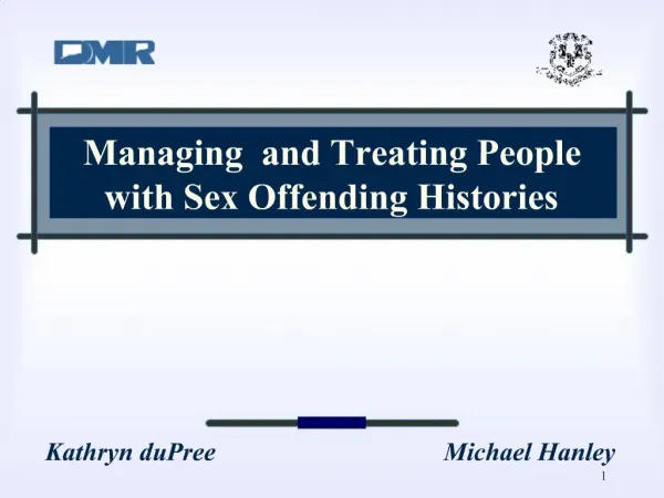 Managing and Treating People with Sex Offending Histories