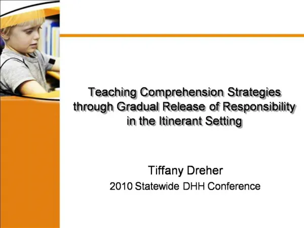Teaching Comprehension Strategies through Gradual Release of Responsibility in the Itinerant Setting