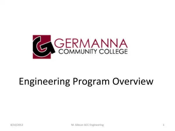 Engineering Program Overview