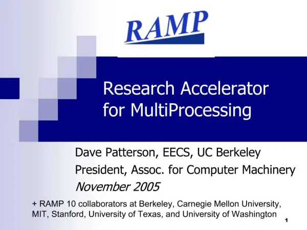 Research Accelerator for MultiProcessing