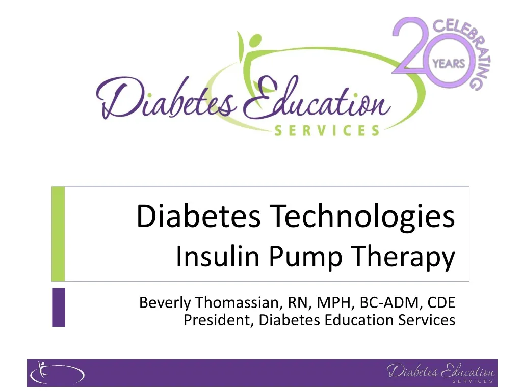 diabetes technologies insulin pump therapy