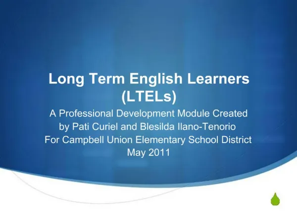Long Term English Learners LTELs