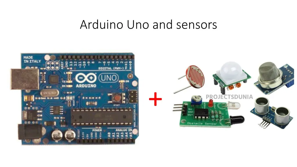 arduino uno and sensors