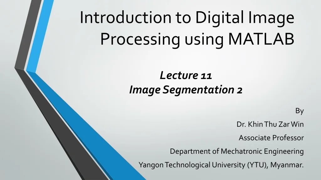 introduction to digital image processing using matlab