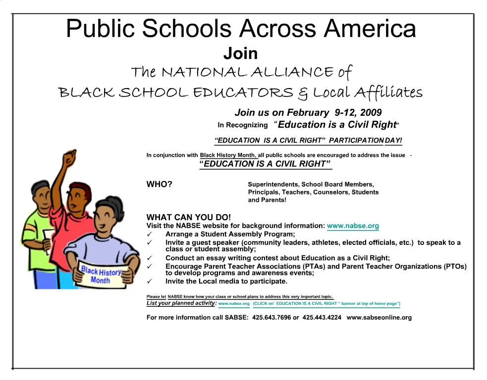 PPT Public Schools Across America Join The NATIONAL ALLIANCE of BLACK