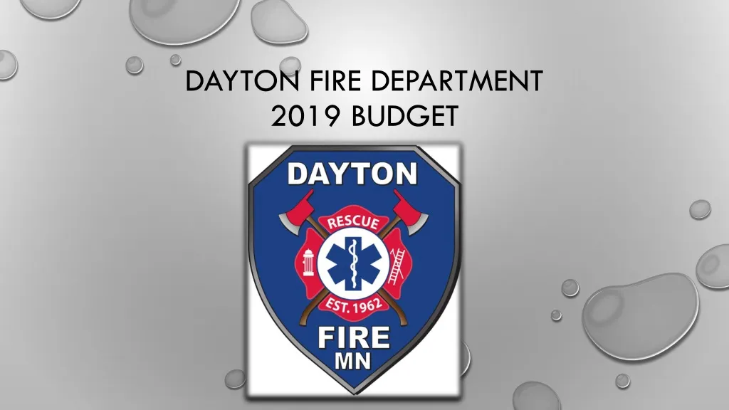 dayton fire department 2019 budget