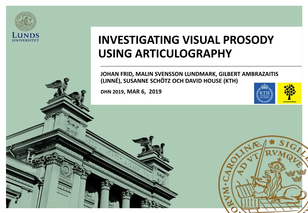 investigating visual prosody using articulography