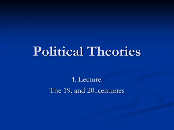Political Theories