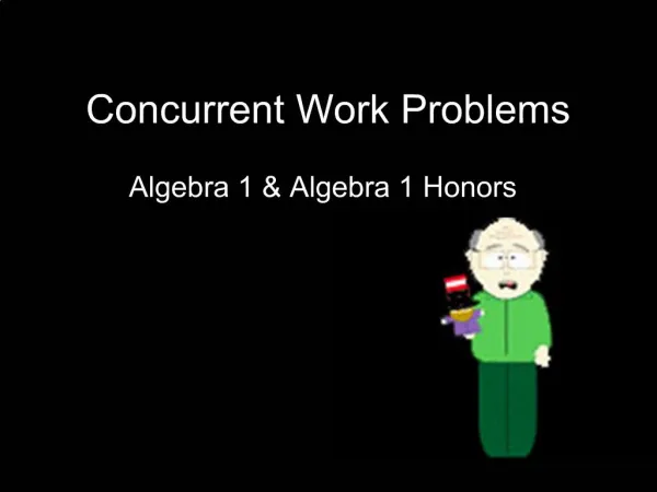 Concurrent Work Problems