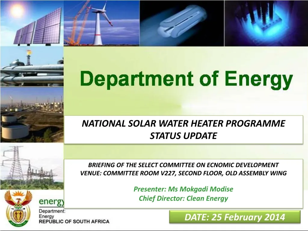 national solar water heater programme status