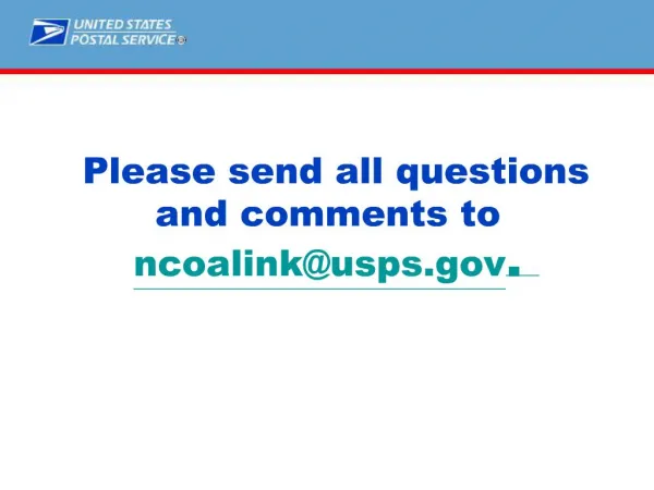 Please send all questions and comments to ncoalinkusps.
