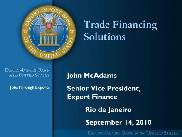 Trade Financing Solutions