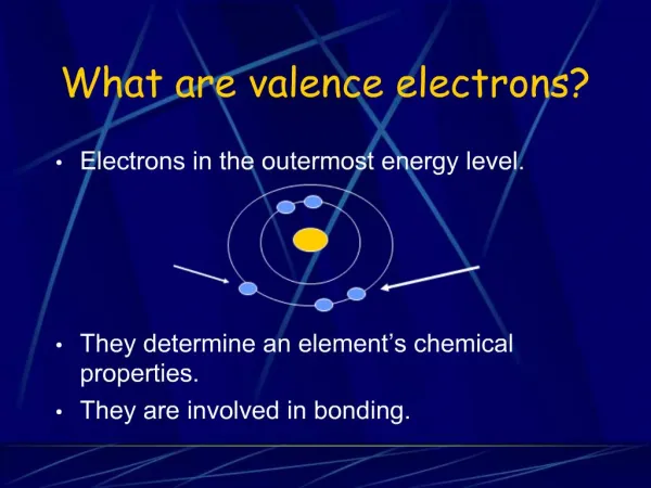 What are valence electrons