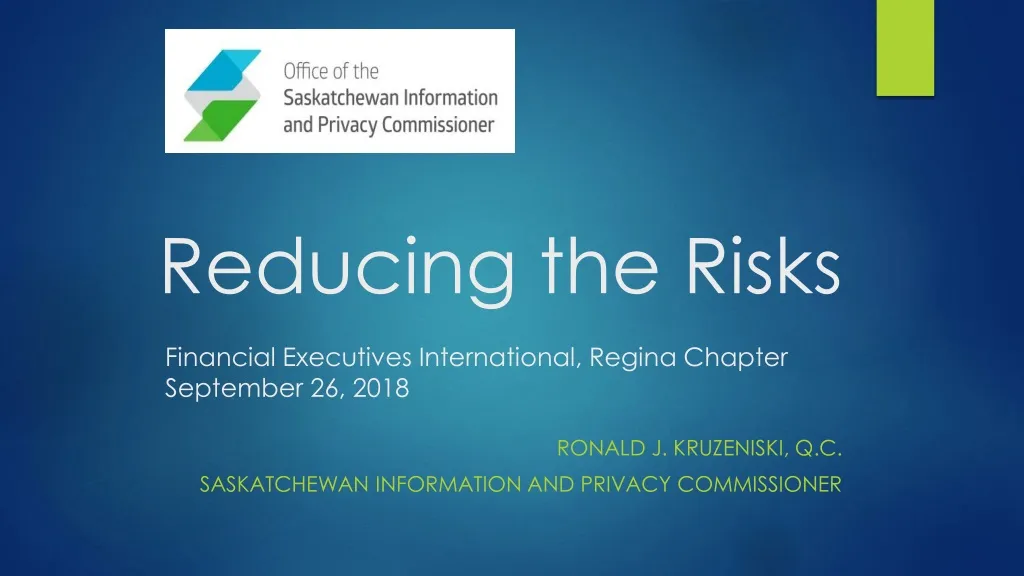 reducing the risks financial executives international regina chapter september 26 2018