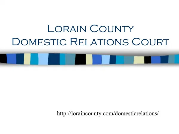 Lorain County Domestic Relations Court