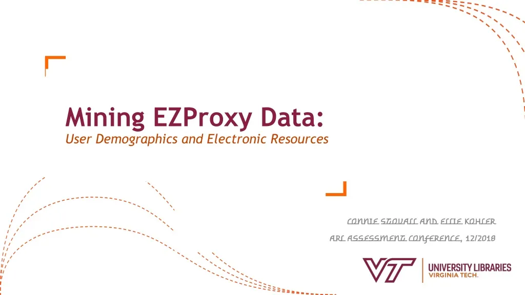 mining ezproxy data user demographics and electronic resources