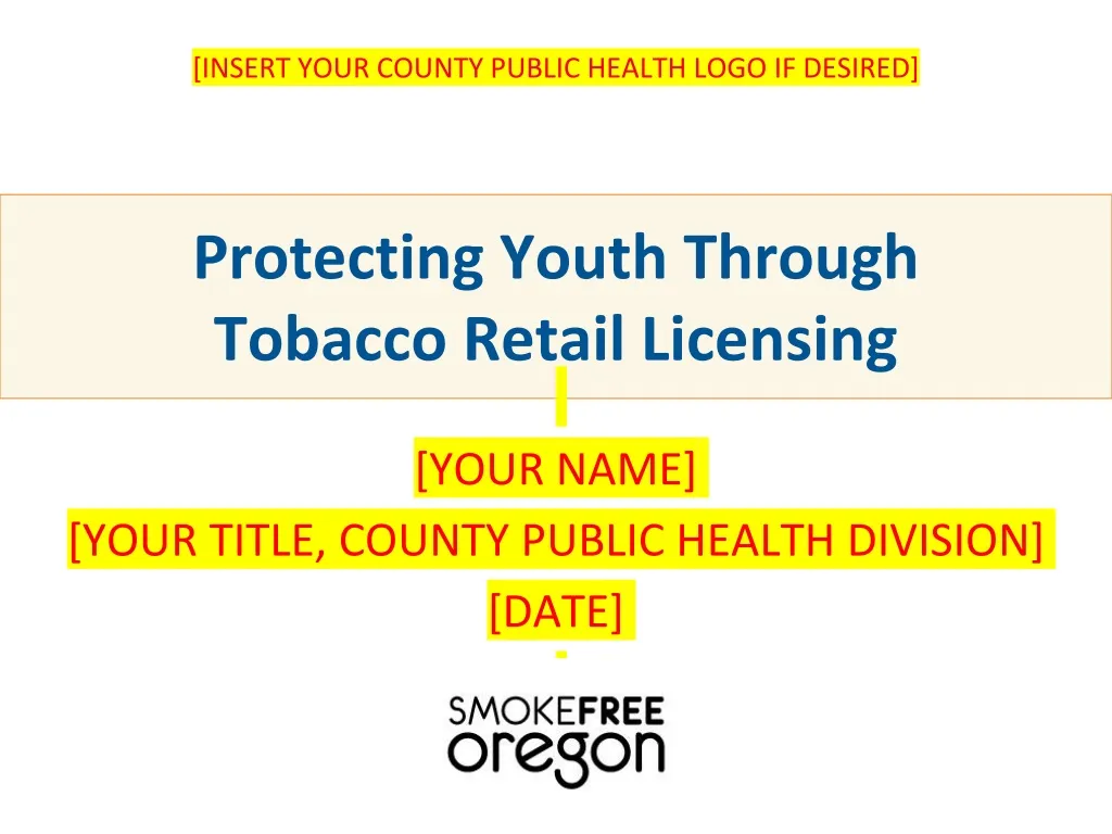 protecting youth through tobacco retail licensing