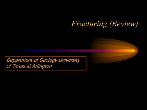 Fracturing Review