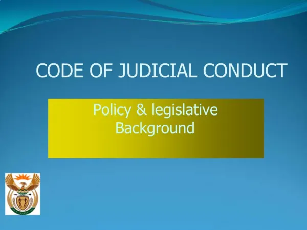 CODE OF JUDICIAL CONDUCT