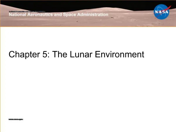 Chapter 5: The Lunar Environment