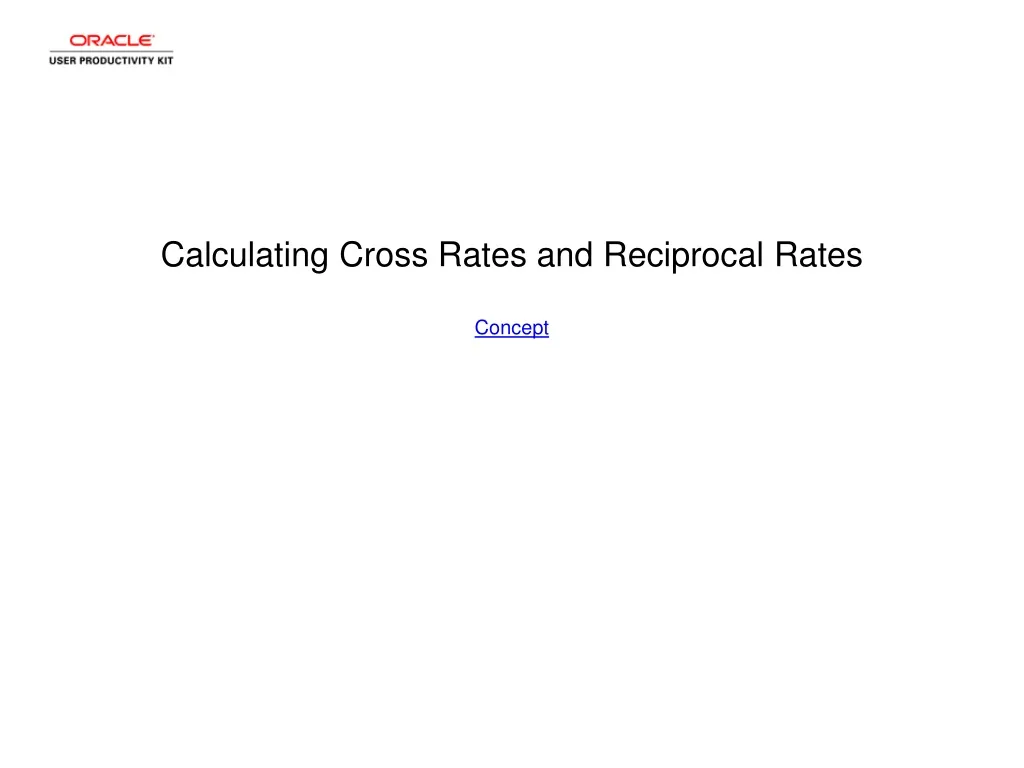 calculating cross rates and reciprocal rates concept