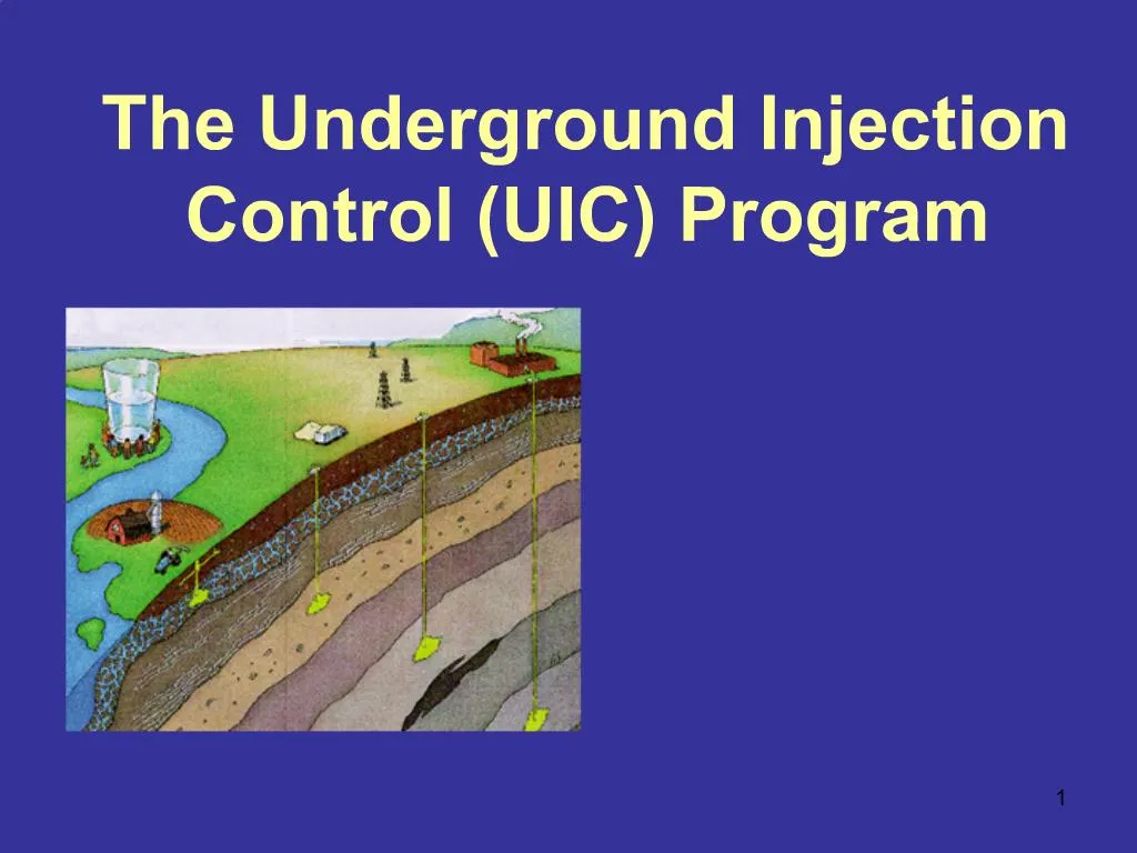 PPT - The Underground Injection Control UIC Program PowerPoint ...