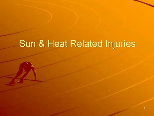 Sun Heat Related Injuries