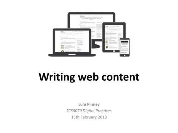Writing web content