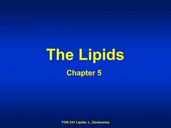 The Lipids